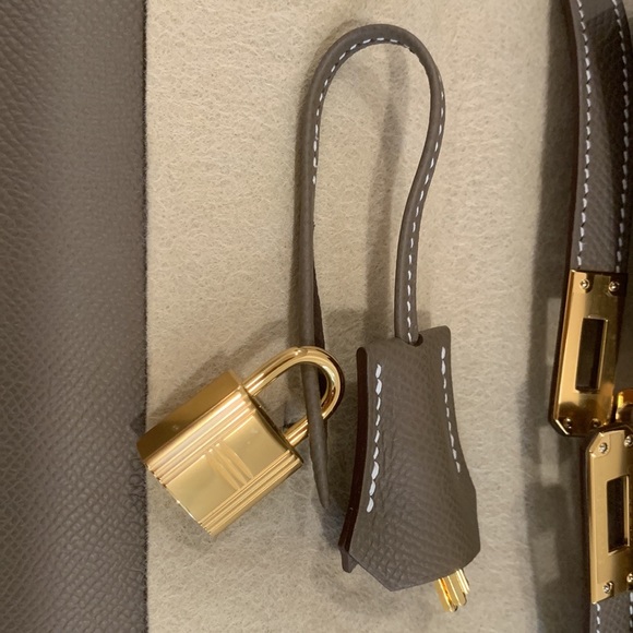 Hermes Epsom Kelly Sellier 25 Etoupe - Picture 4 of 6